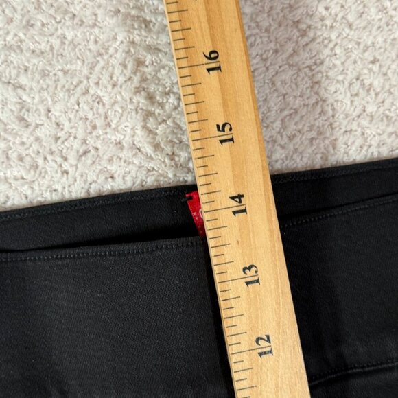 Spanx Womens Cropped Flare Jeans Black Wash Raw Hem Comfy Coastal Boho Sz 2X NWT - Picture 8 of 11